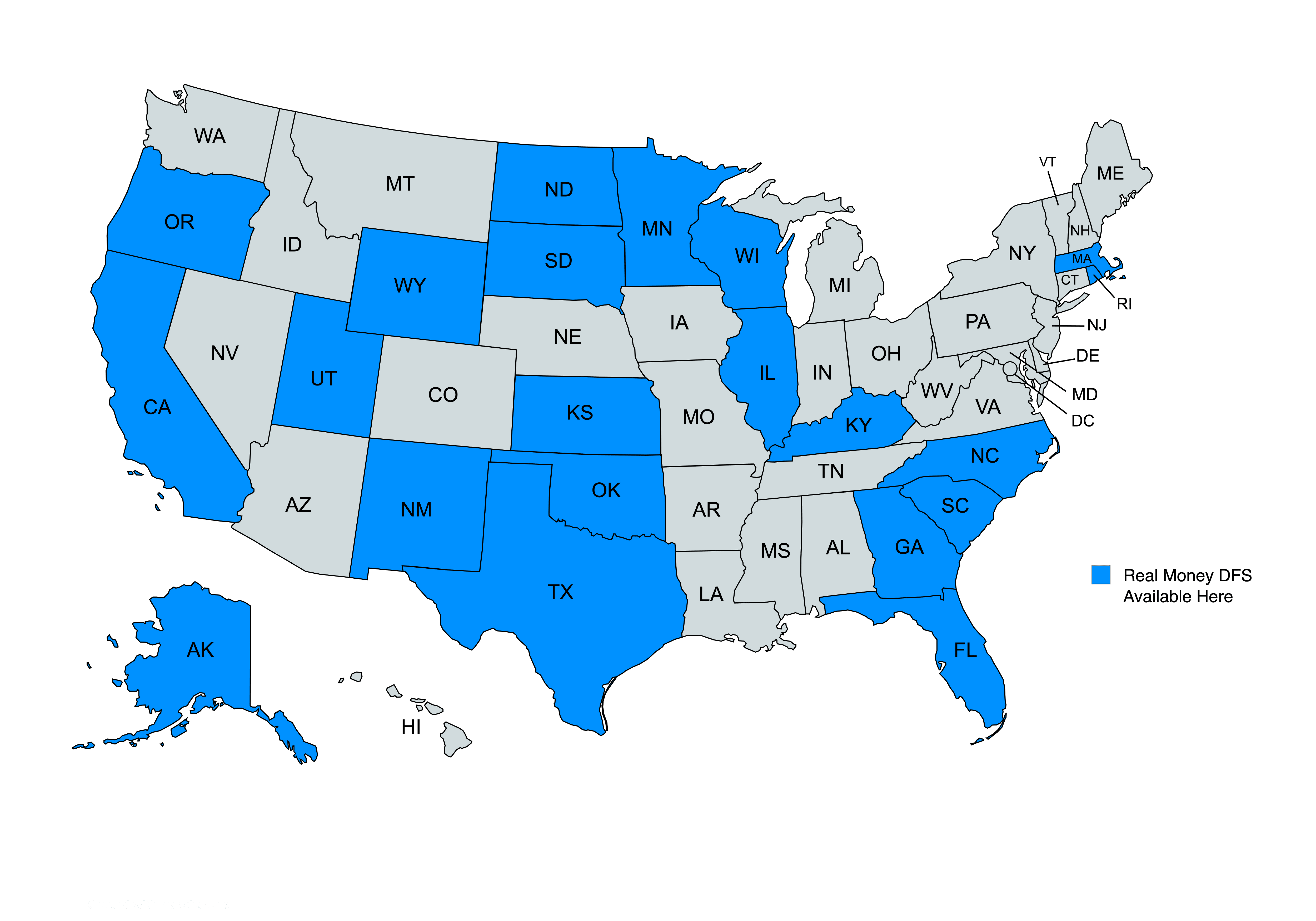 Cash App, United States Map